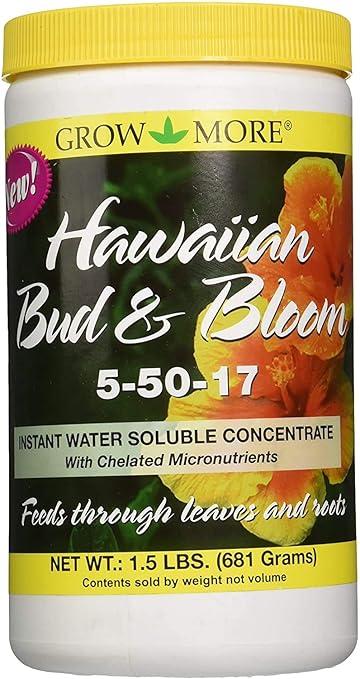 Grow More 7505 Hawaiian Bud and Bloom 5-50-17 Fertilizer 1.5-Pound (Single Pack)