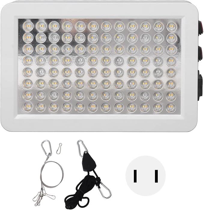 Plant Lights Bulb Panel Full Spectrum Grow Light Panel IP20 for Home (US Plug)