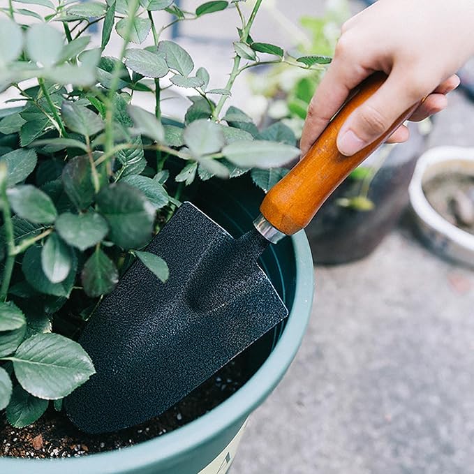 Garden Tools Set 3 Piece Gardening Hand Kit Includes Hand Trowel Rake Dual-Purpose Hoe Gardening Tools Gift for Women Men