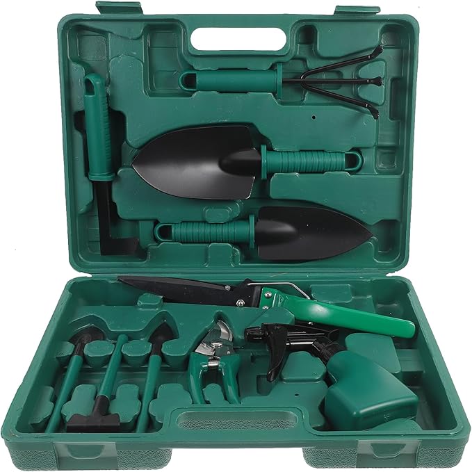 Multi-Purpose Gardening Shovels Set Portable Garden Tools for Planting and Soil Loosening with Comfortable Handles Lightweight Rakes and Clippers for Outdoor Use