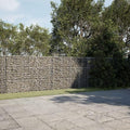 Galvanized Iron Gabion Basket with Cover 157.5x19.7x59.1 Outdoor Raised Garden Bed Planter Box Sturdy Metal Mesh for Landscaping Retaining Walls &amp Decorative Features