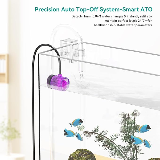 Auto Top Off System ATO Saltwater AquariumWater Top Off System for AquariumReef Tank＆Fish Tank- Purple