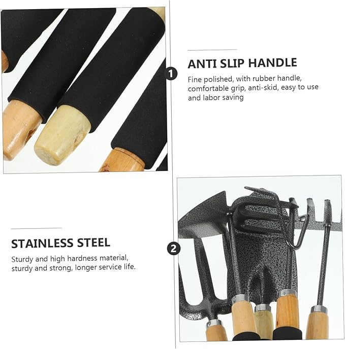 BESPORTBLE 1 Set Tools Garden Rake for Gardening Hand Rake Garden Tool Tools for Kids Shovels for Gardening Kits for Kids Home Tool Kit Stainless Steel Hoe Thicken