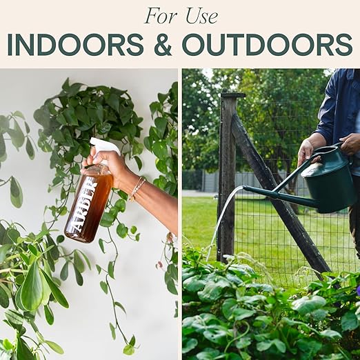 Arber Bio Protectant | Organic Outdoor Plant Fungicide and Root Stimulate Liquid Concentrate | Natural Bloom Boosting Growth Gardening Solution | Control Mildew Mold Spots | Make Over 16 Gallons