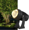 Rotating Spotlight - Long Range Narrow Beam Spotlight 10W Outdoor Spotlights LED Beam Floodlight IP65 Waterproof Outdoor Wall Lamp Wall Washer Landscape Lighting(BlueDC-12V)