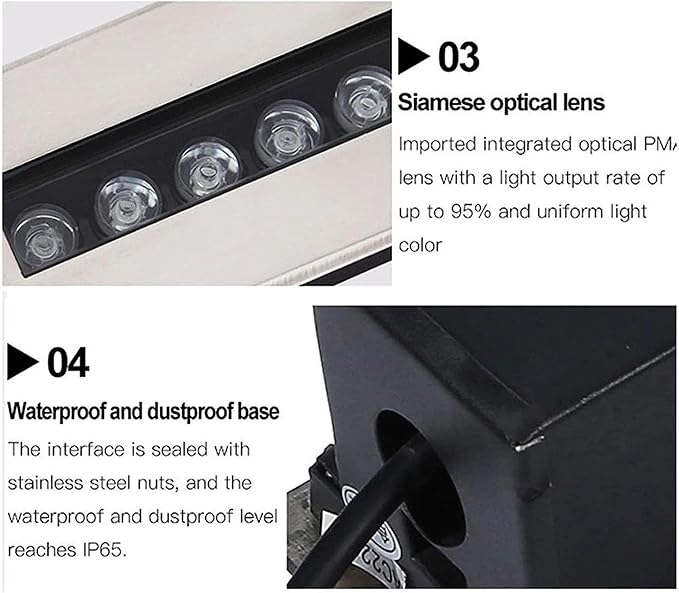 IP65 Waterproof LED Landscape Lights - Outdoor Spotlights for Pathway &amp Garage 85-110V Rectangle Downlight Ideal for Garden and Lawn Lighting (Blue 5W)