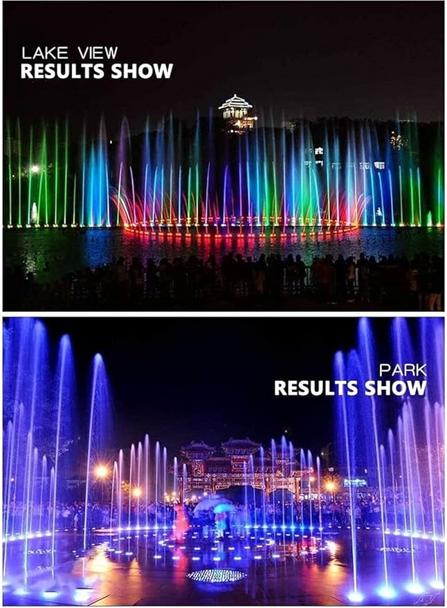 Colorful Changing Pool Lamp LED Underwater Light Landscape Spotlight Ring Buried Lamp Underwater Lights Fountain Light 6W/9W/12W/18W (Color : Positive White Light Size : 9W)