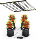 620W LED Grow Lights Kit Commercial Full Spectrum Bar Style LED Grow Lamp with 96W Under-Canopy Grow Light 4x4ft Coverage Growing Lamp for Hydroponics Greenhouse
