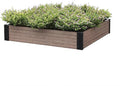 Everbloom Essential Raised Garden Bed 36x38x7Composite Wood Plastic Planter Box Outdoor Easy Assembly Brown Rectangle Planter for Vegetables Flowers HerbsBackyard/Patio/Gardener