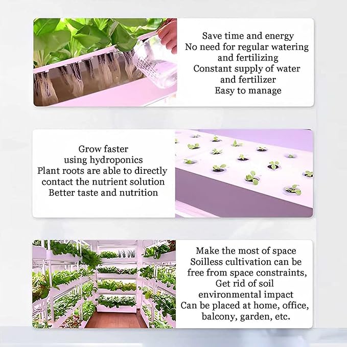 Hydroponic Growing System with Automated LED Lights Vertical Indoor Tower Garden Multi-Layer Planter for Soilless Cultivation Intelligent Indoor Farming Equipment