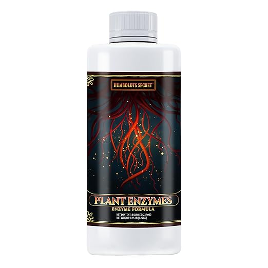 Humboldts Secret Plant Enzymes | 7000 Active Units per mL | Root &amp Soil Enzyme Additive for Hydroponic and Aeroponic Systems | Boosts Growth and Root Strength for Maximum Nutrient Uptake | 8 Ounc