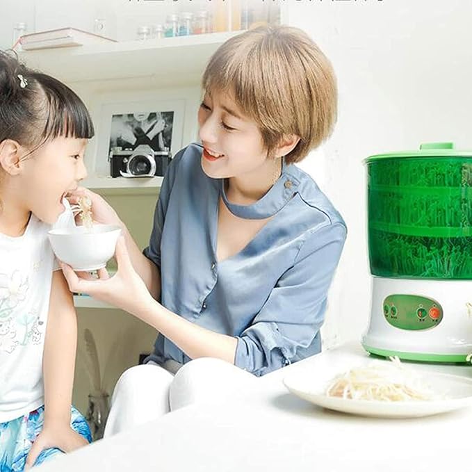 Automatic Germination Machine 3-Layer Automatic Watering Seed Germination Machine for Sprout Seeds Home Kitchen Bean Sprouts Incubator