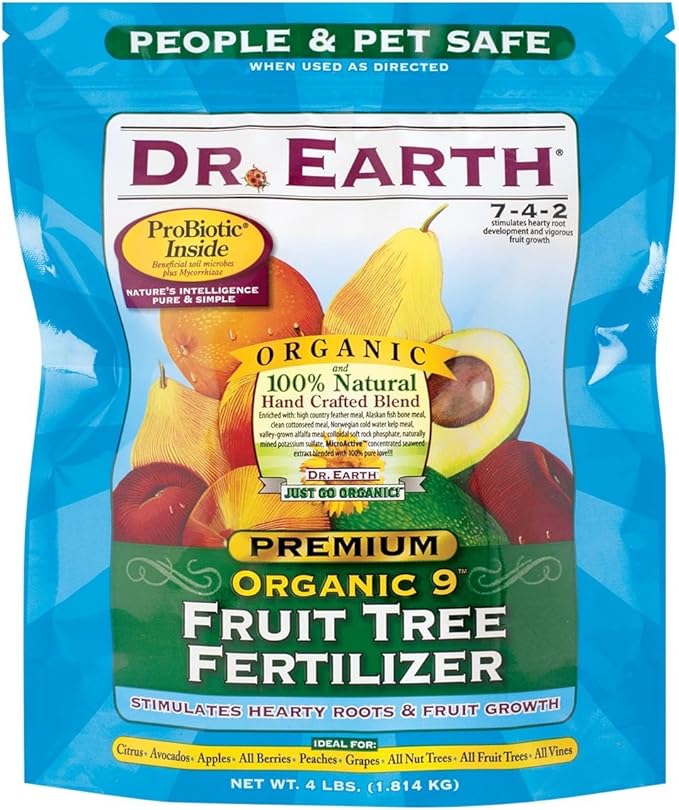 '4 Lb Bag Organic Fruit Tree Fertilizer 7-4-2 [Set of 12]