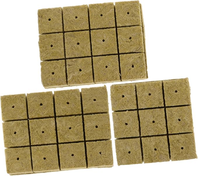 POPETPOP 3sets Hydroponics Germination Nutrient Cubes for Soilless Plant Growth Water Retaining Rock Blocks for Vegetables and Flowers Clean and Planting Supplies