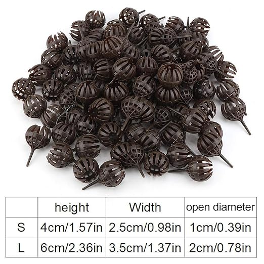 100pcs/ Set Fertilizer Cover Box Basket ABS Material Reusable Portable for Bonsai Plant Flower Orchid Small Plant (Big)