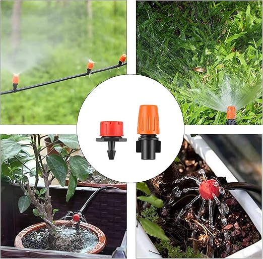 Drip Irrigation SystemGarden Drip Irrigation Kit 1/4 Blank Tubing Drip Kit DIY Automatic Irrigation Equipment Set for Garden Greenhouse Flower BedPatioLawn (164 FT)