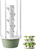 Multi-layer hydroponic planting tower 8-gallon large capacity hydroponic towerSoilless Cultivation Grow Tower LED Grow Lights Water Tank and Pumpfor Fruits and Vegetables Withlights-5Layer