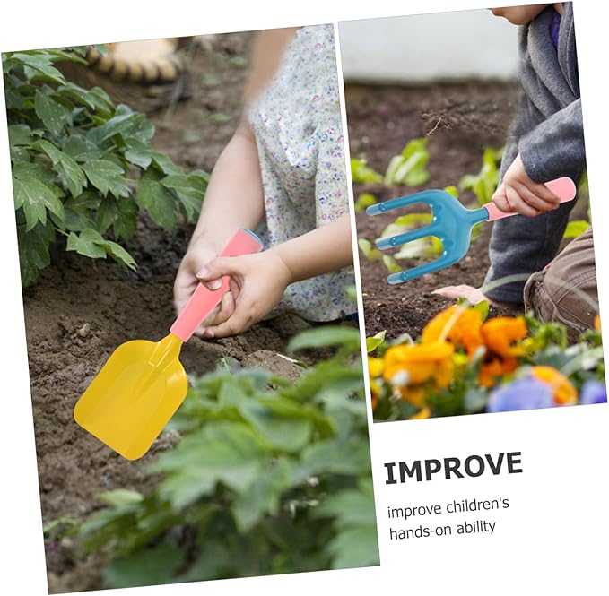 1set Boy Girl Gardening Tool Set Gardening Tools for Boy Girl Includes Rake Shovel Watering Can Gloves and Apron for and Learning