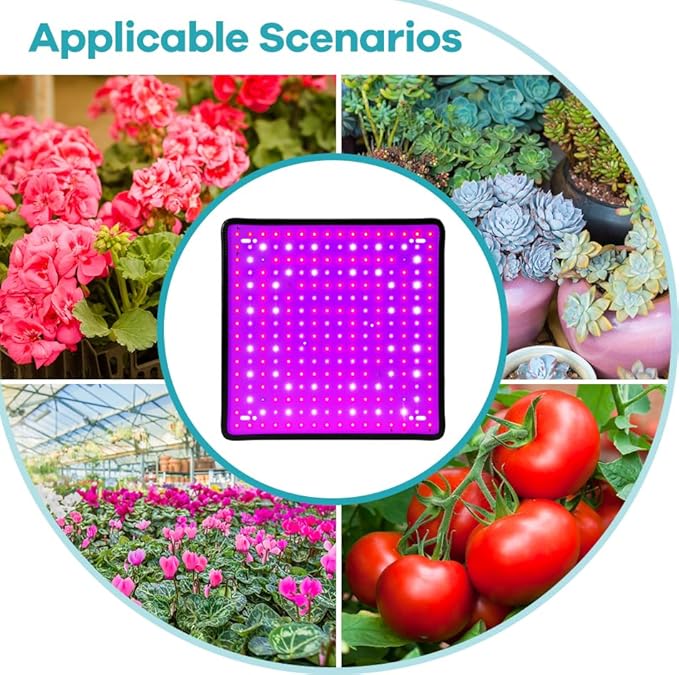 4PCS 1600W LED Grow Light AC100-277V Full - Spectrum Plant Lamp with UV &amp IR All - Round Indoor Planting Light for Seeds &amp Saplings Sunlight - Like Panel for Greenhouse Indoor Gardening Hydr