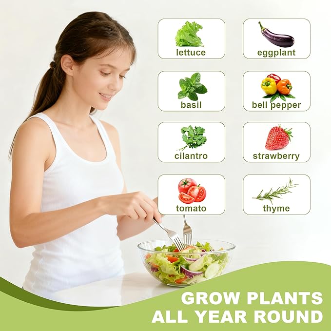 Vertical Hydroponic Growing Tower 36-Plant Indoor &amp Outdoor Hydroponics System with Auto Watering Pump Adjustable Height Space-Saving Soilless Garden for Vegetables Herbs &amp Fruits (9 Layer