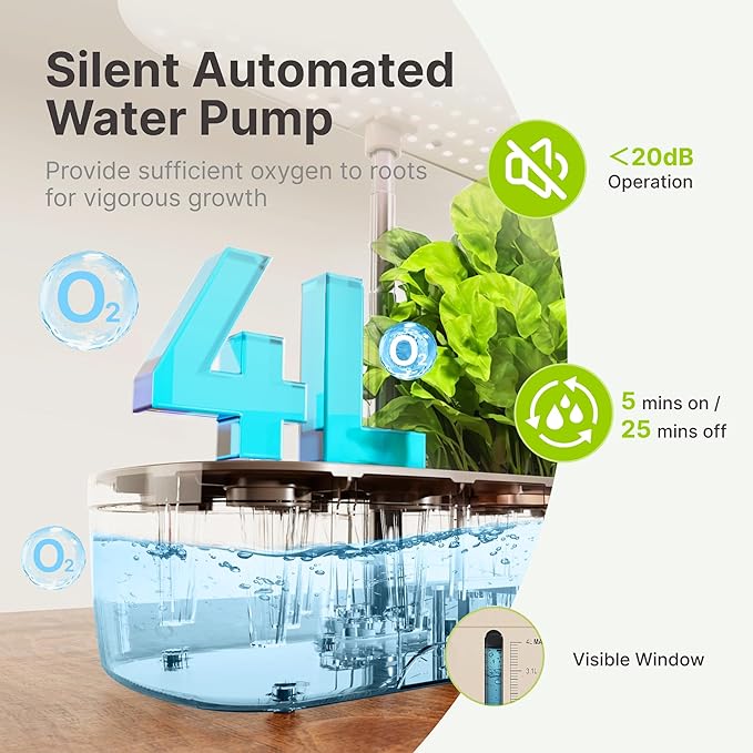 SUNCOZE Hydroponics Growing System Kit 12 Pods &amp 160pcs Hydroponic Pods Supplies