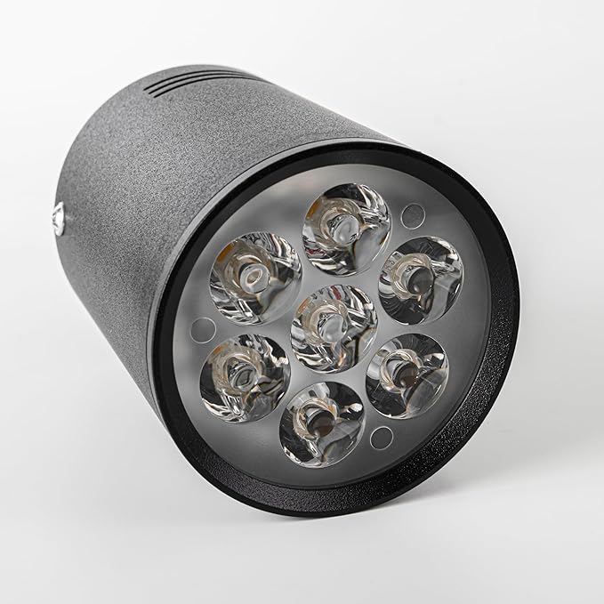Track Mounted Remote Plant Light Full Spectrum 7W Warm Light Adjusted Angle Industrial Style Black Metal H-Type Track Light for Flowers Growing Indoor Plants Shelf