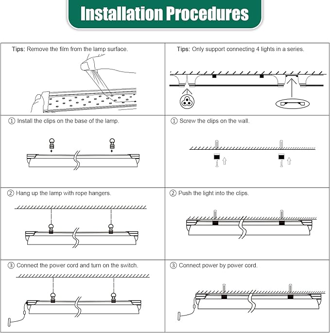 SZHLUX LED Grow Light 4ft 140W (2×70W) Full Spectrum 660nm 730 IR Included LED Plant Light for Indoor Plants Super Bright Linkable Hanging Grow Light Sunlight Replacement Strip with Reflector