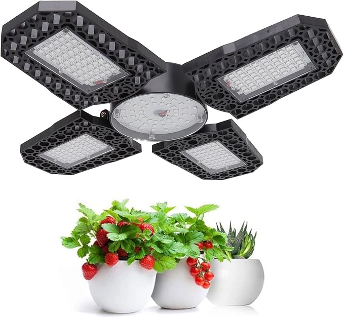 TOPINCN 150W LED Grow Light Foldable Plant Growing Lamp E27 Base Growth Light with Red Blue Spectrum for Indoor Plants Vegetables Greenhouse Hydroponic (85-265V)