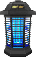 Klahaite Bug Zapper Outdoor Electric Mosquito Zapper Fly Zapper Indoor Fly Traps Mosquito Repellent Outdoor Patio and Backyard Covers 1/2 Acre 3 Prong Plug 4200V ABS Fireproof Plastic Outer