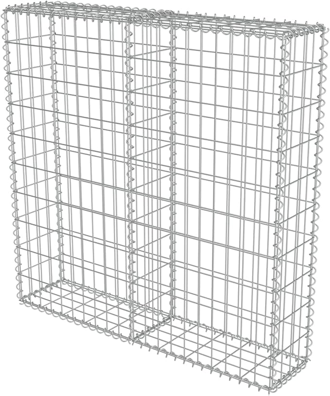 Gabion Basket Cage Galvanized Steel Raised Garden Bed Planter 39.4inx7.87inx39.4in for Vegetables Flower Herb