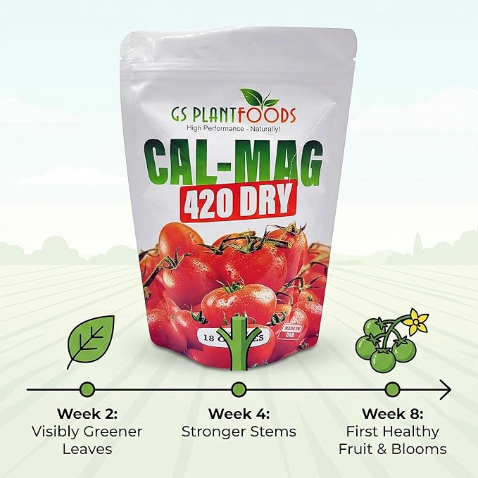 GS Plant Foods Cal-Mag 420 Dry Super Concentrate Makes 420 Gallons of Nutrient Solution 18 Ounces Calcium/Magnesium Fertilizer