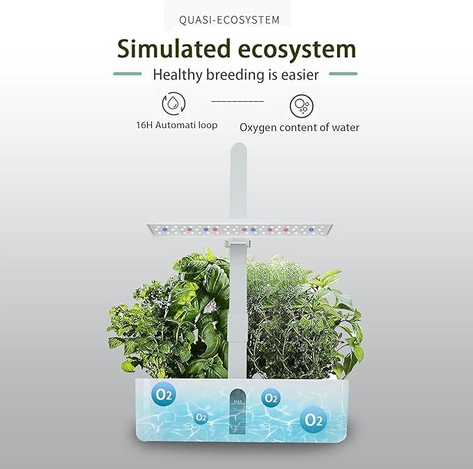 Hydroponic Culture System Large Interior Garden Kit Indoor Herbal Pot Home Kitchen Interior Plantation