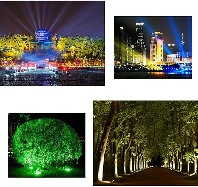 Rotation Spotlight - Landscape Lawn Lights 270° Park Tree Light Outdoor Decorative Round Flood Lamp IP65 Waterproof AC220V for Garden Villas Path Landscape Lighting(Warm White18W)