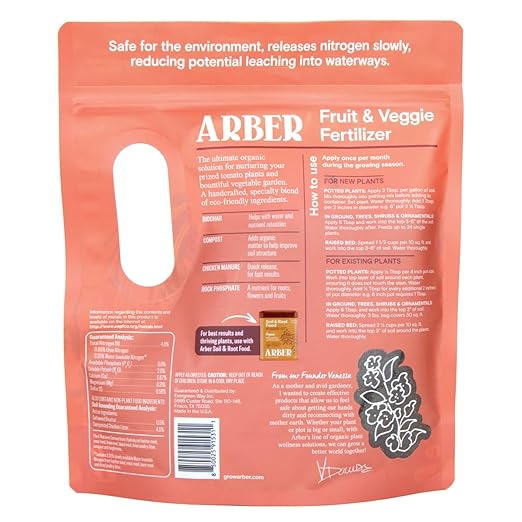 Organic Fruit &amp Vegetable Granular Fertilizer 4-Pack 4 lb - Nutrient-Dense Plant Food - Builds Soil Health Strengthens Roots Improves Moisture Retention - Safe for Organic Gardening &amp Polli