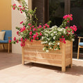 Tall Cedar Raised Garden Planter Box with Legs – Elevated Design for Comfortable Gardening Custom Sizes for Home Patio &amp Commercial Use (36 L x 18 W x 25 H)