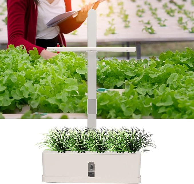 Indoor Garden Plant Germination Kit with LED Grow LightHydroponics Growing System 2.5L Water Cycle Auto Timer Height Adjustable Herb Garden Kit for Family Gardening Planter