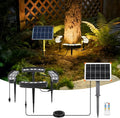 Solar Palm Tree Lights Outdoor 14400mAh Tree Solar lamp Landscape Light 3000K IP65 Waterproof Supports Remote Control Timer and dimming Suitable for Palm Tree Lights Yard Garden