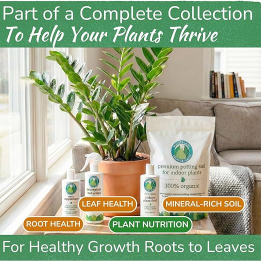 Indoor Plant Food by Houseplant Resource Center - Organic Liquid Fertilizer for Pothos Peace Lily Monstera Cactus and More - 8 oz