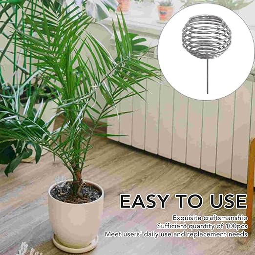 100Pcs Fertilizer Mesh Baskets Stainless Steel Garden Nutrition Cups Bonsai Fertilization Basket for Homes Gardens Courtyards Farms