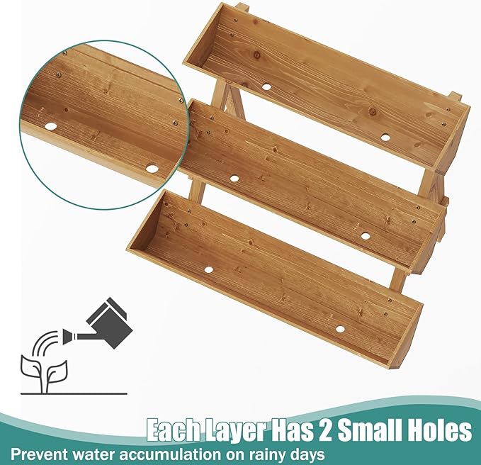 Raised Garden Bed 3 Tier Vertical Garden Planter for Indoor &amp Outdoor Raised Planter Box with Legs