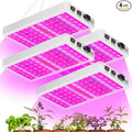4Pcs 800W Plant Light Bloom/Veg 2Modes Indoor Planting Fill Lamp 110V Red Blue Greenhouse Tent Hydroponic Flower Vegs Succulent Potted Fruit Seeds UV/IR Cultivation Lighting with Hook US Plug