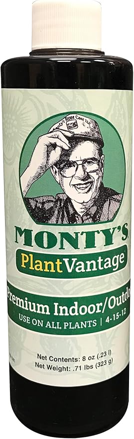 Monty's PlantVantage Indoor/Outdoor Liquid Plant Food 4-15-12 8oz