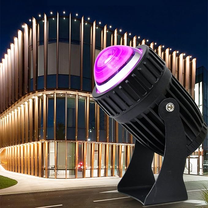 Long Range Rotation Spotlight - Narrow Beam Led Beam Spot Lights AC 85-265V IP65 Waterproof Outdoor Wall Lamp Landscape Lighting Long-Range Beam Light Projection Light(White10w(85-265v))