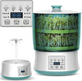 Electric Bean Sprout Maker with Smart Watering System and Constant Temperature Control - Large Capacity Seed Germination Device for Sprouting Beans and Seeds (Three Layers)