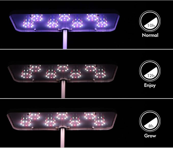 Hydroponics Growing System Intelligent Planting Machine Smart Touch &amp Water Pump Mode Automatic Timer Ideal for Various Plants Decoration