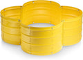 Plant &amp Plot Galvanized Raised Garden Beds Outdoor // 3×3×1 ft Planter Raised Beds for Gardening Vegetables Flowers // Large Metal Garden Box (Yellow) // Patented Tool-Free Design