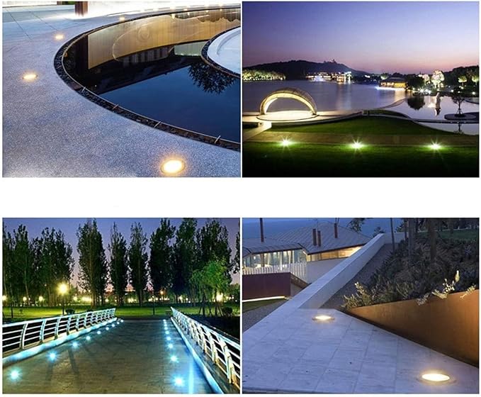 IP67 Underground Light LED - LED Beam Spotlight 24V Low Submersible Voltage LEDs Garden Ground Light Outdoor Submersible Recessed Spot Lights Underwater LandGreen 6W