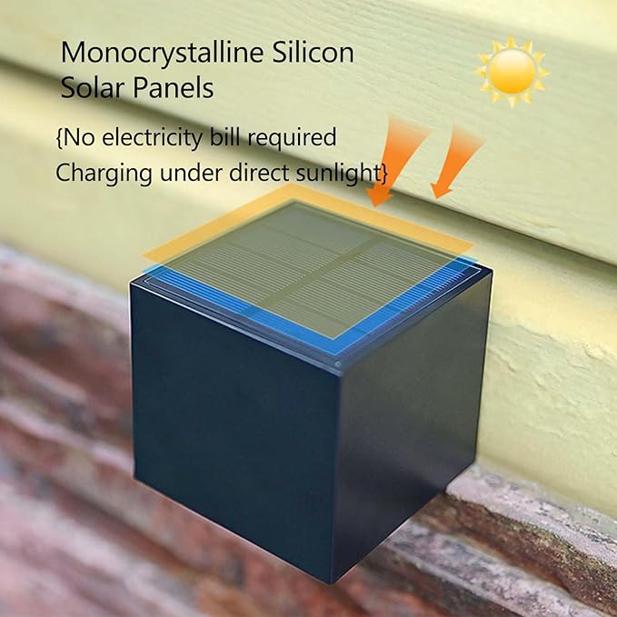 Solar Fence Lights 3 PackLed Lighting Waterproof Graden Lights Solar Wall Lamps Outdoor Wall Washer Landscape SpotlightLanterns for House WallPorchGardenYard Patio
