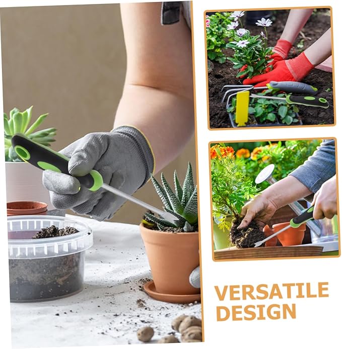 4pcs Weed Puller Tool for Garden Ergonomic Plant Removal Shovel Lightweight Manual Weeding Fork for Easy Digging and Transplanting for Lawn and Landscaping Projects