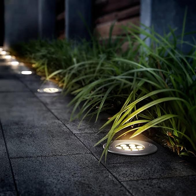 LED Recessed Ground Light Outdoor Landscape Light Waterproof IP66 AC85-110V for Garden Yard Pathway Spotlights